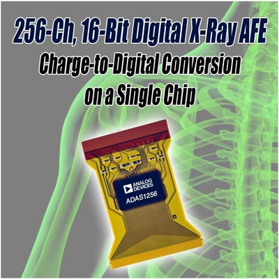 ADI 推出256通道、16位X射線數字模擬前端
